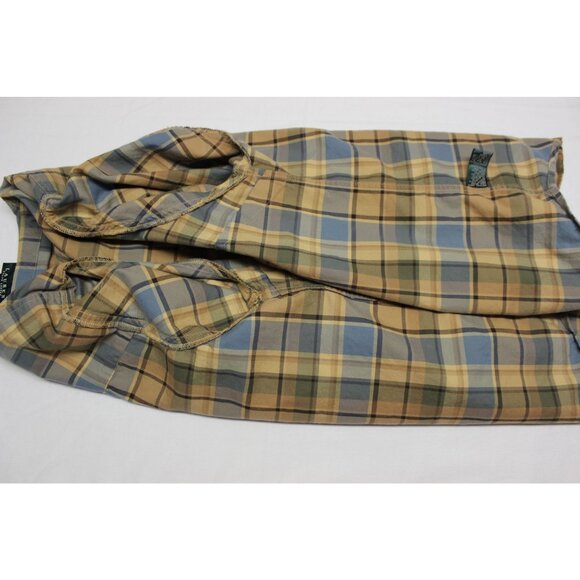 Lauren Ralph Lauren women's brushed cotton‎ button front plaid shirt 1X - Picture 8 of 11
